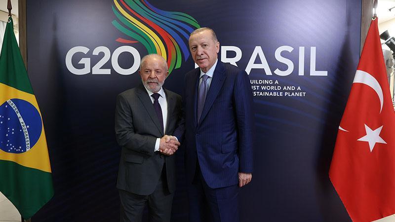 Cumhurbaşkanı Erdoğan, Brezilya Devlet Başkanı Silva ile görüştü