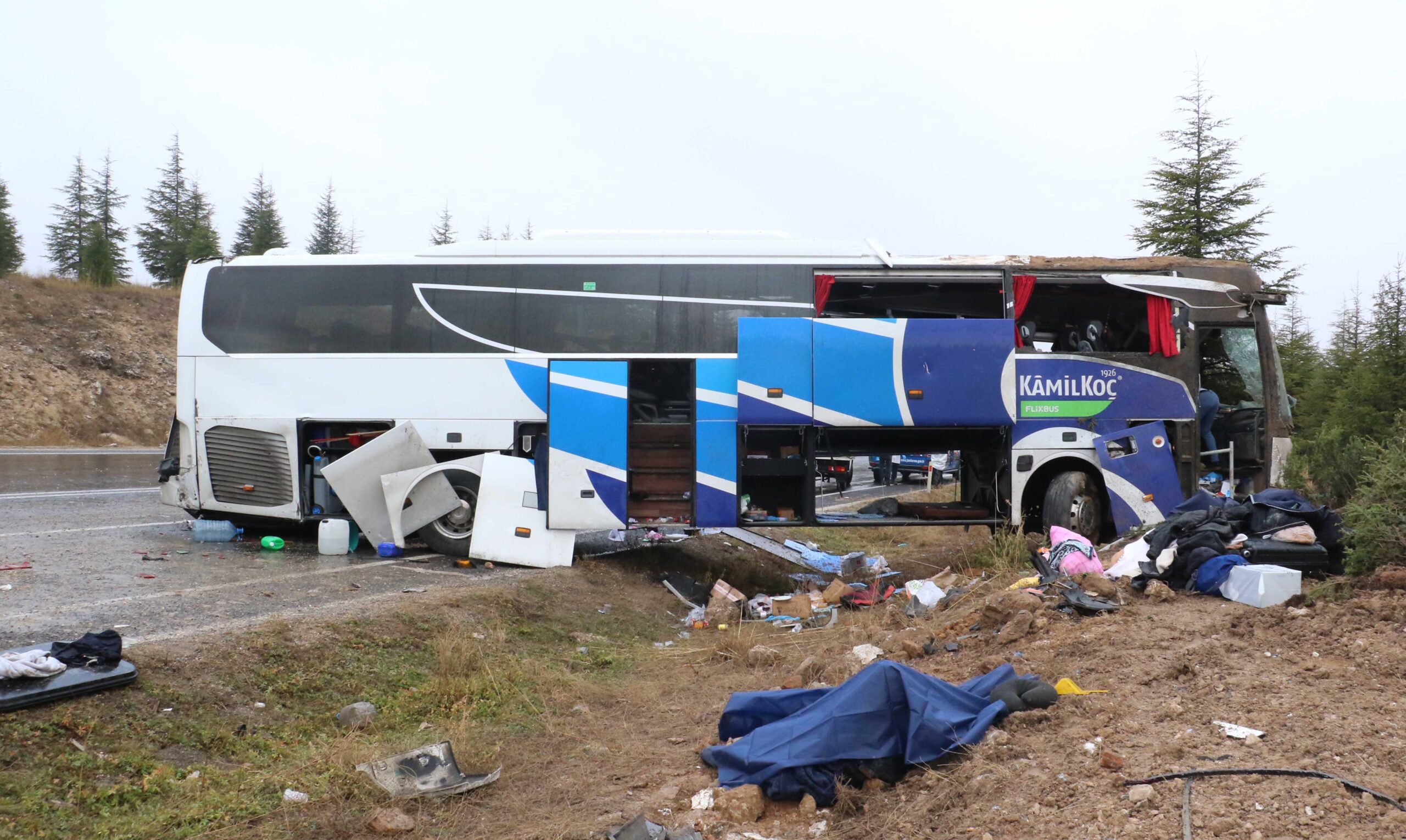 Eskişehir’deki otobüs kazasında şoför yol, araç ve hava koşullarına uygun davranmamış