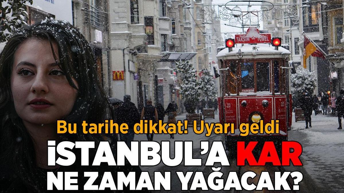 İstanbul’a kar ne zaman yağacak? Tarih belli oldu