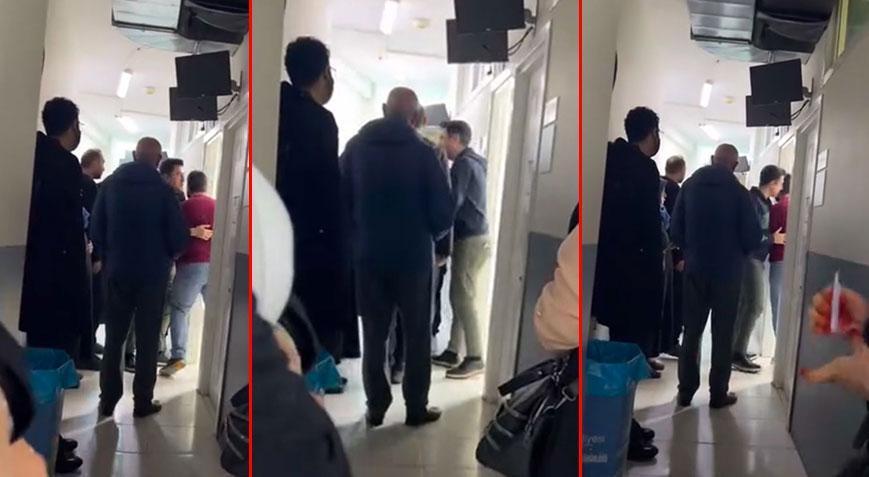 Annesinin tartıştığı doktoru darbetti