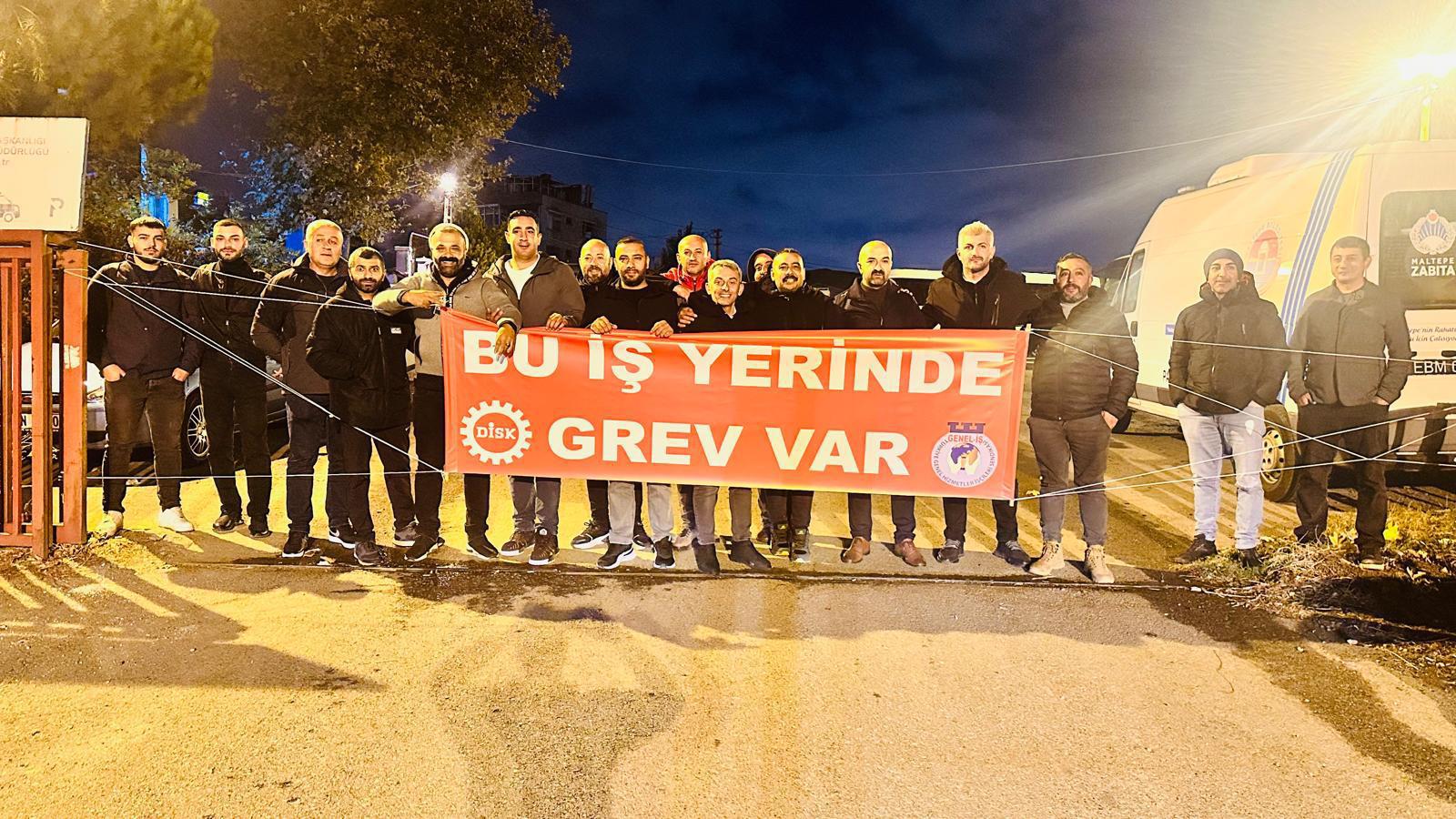 Maltepe Belediyesi işçileri grev kararı aldı
