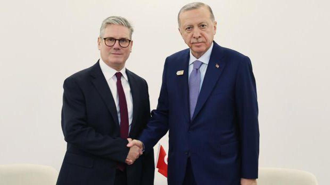 Cumhurbaşkanı Erdoğan, İngiltere Başbakanı Starmer ile görüştü