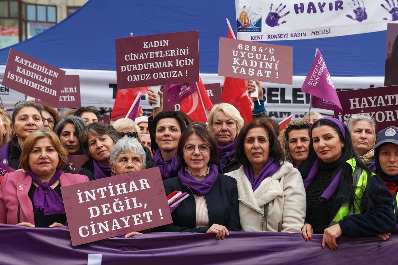 Maltepeli kadınlar, ‘kadına yönelik şiddete karşı dur’ dedi