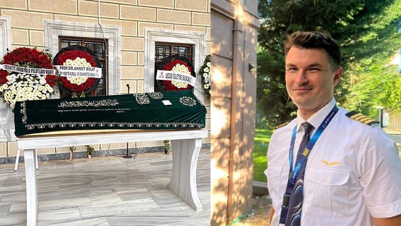 Adana’daki kazada hayatını kaybeden THY pilotu son yolculuğuna uğurlandı