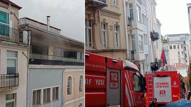 Beyoğlu’nda Masonlar Büyük Locası Derneği’nde yangın