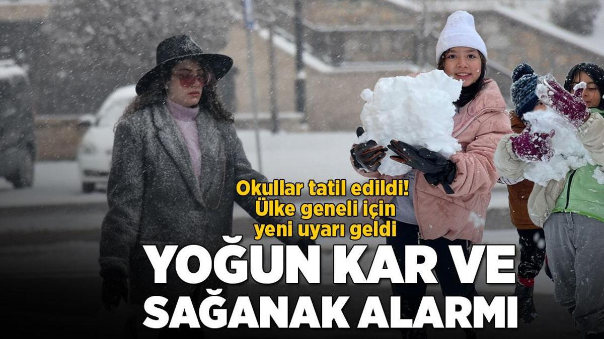 Son dakika… Meteoroloji bugün için uyardı! Ülke genelinde yoğun kar ve sağanak alarmı