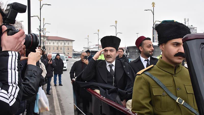 Atatürk’ün Sivas’tan ayrılışının 105’inci yıl dönümünde tören düzenlendi