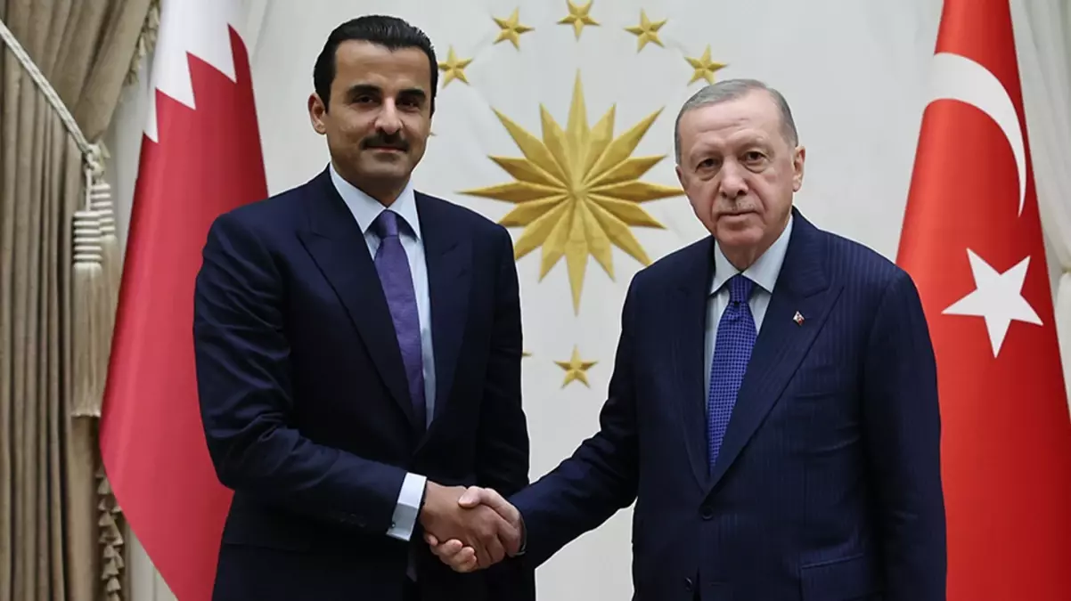 Cumhurbaşkanı Erdoğan, Katar Emiri ile Suriye’yi görüştü