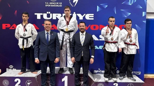 Otizmli sporcu Türkiye şampiyonu oldu