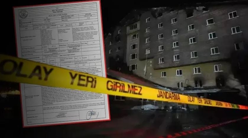 Facianın yaşandığı Grand Kartal Otel’in itfaiye raporu ortaya çıktı