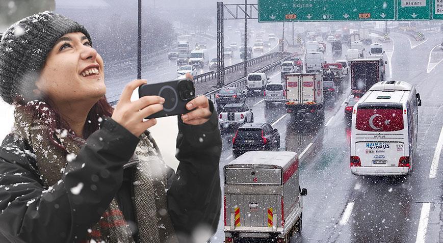 Meteoroloji’den İstanbul için yeni uyarı! Kar yarın akşama kadar sürecek