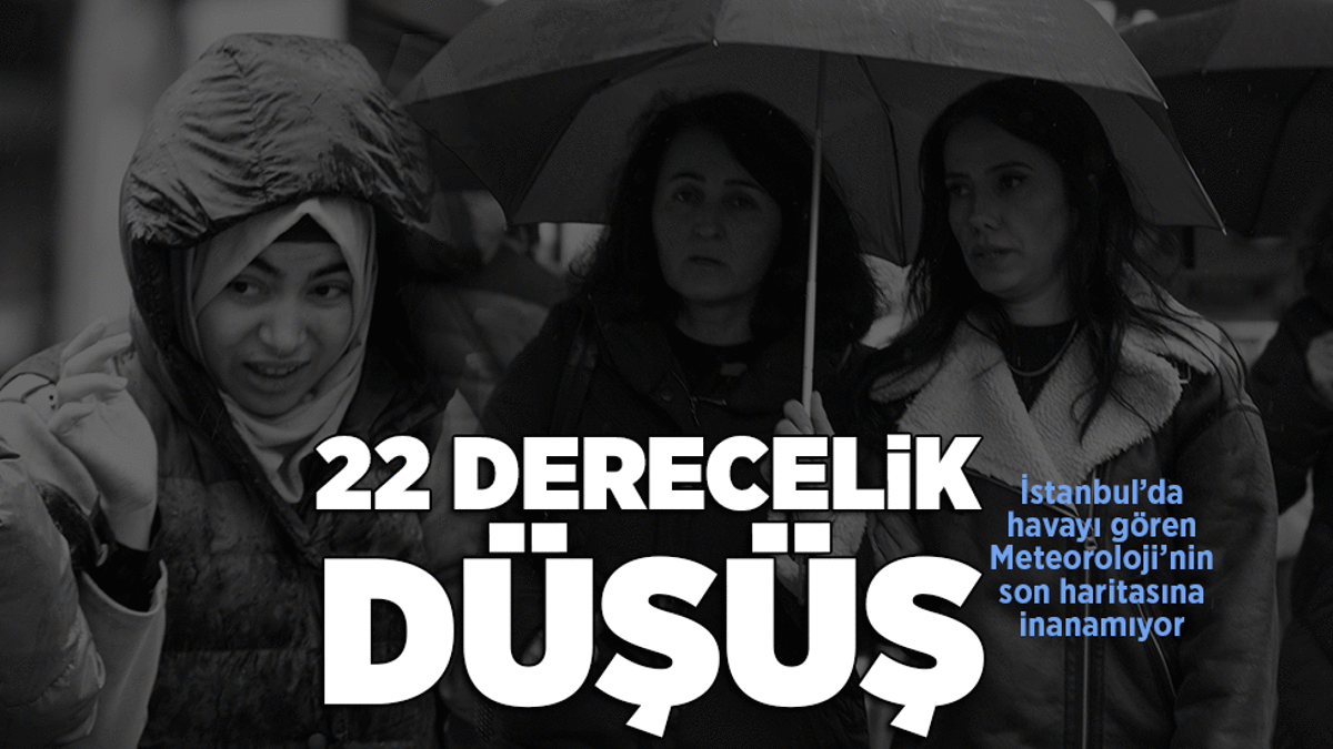 İstanbul’da sıcaklık 22 derece birden düşecek