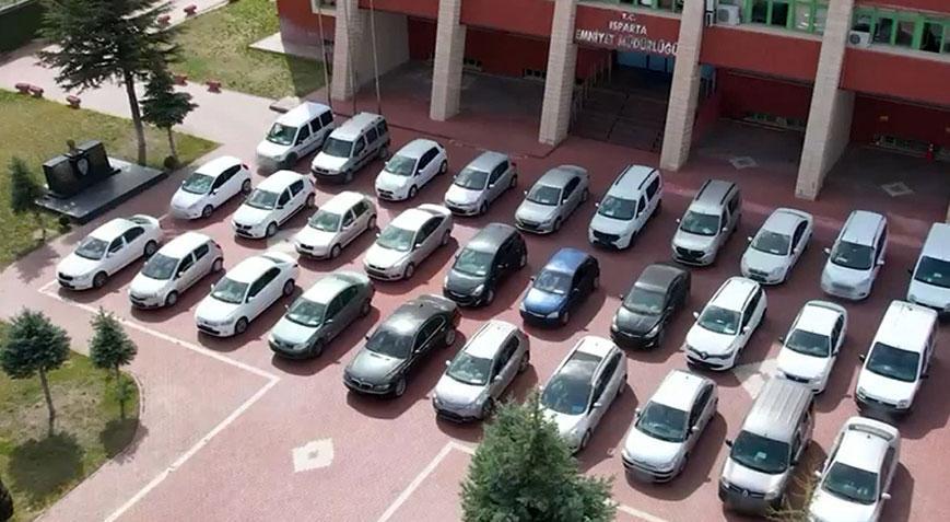 Isparta merkezli 10 ilde 14 milyon liralık ‘change araç’ operasyonu