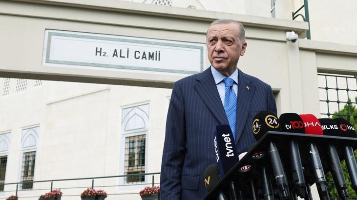 Cumhurbaşkanı Erdoğan, cuma namazını Hz. Ali Camisi’nde kıldı
