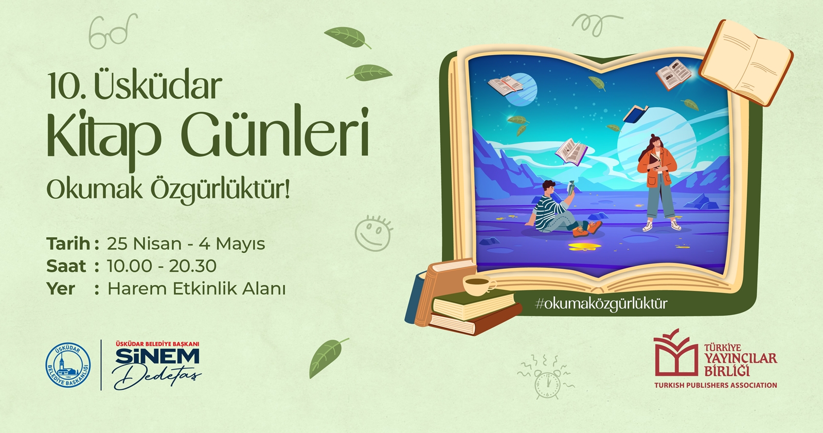 10. ÜSKÜDAR KİTAP GÜNLERİ BAŞLIYOR
