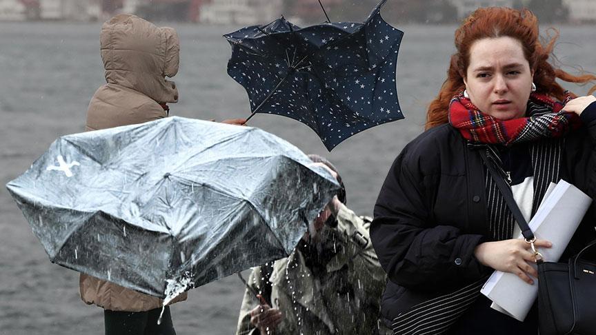 Meteoroloji’den fırtına ve sağanak alarmı!