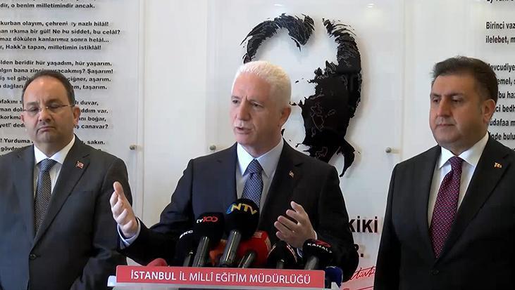 İstanbul Valisi Gül: Okullarımız depremde hasar almadı