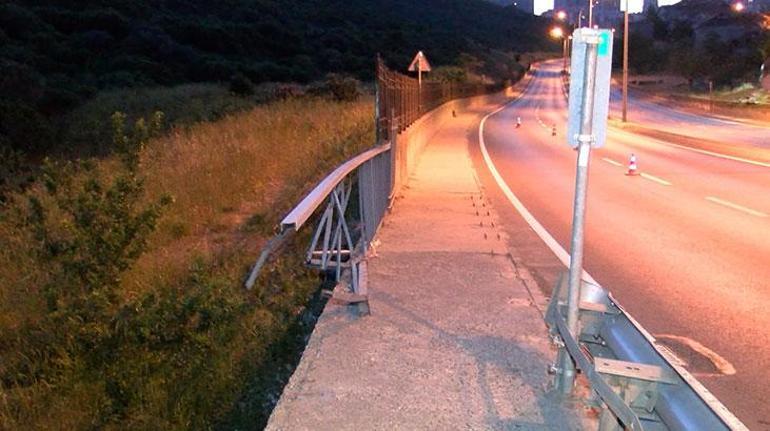 Maltepe’de sabaha karşı feci kaza! Otomobil gölete uçtu