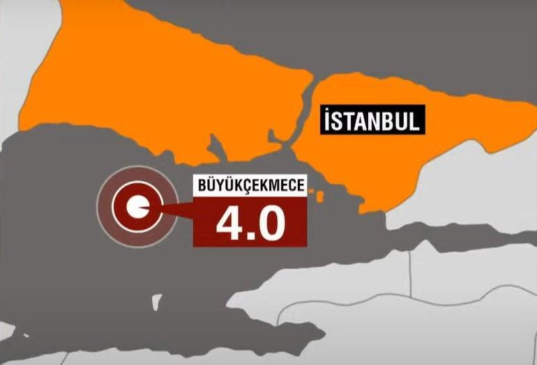 SON DAKİKA! İstanbul'da korkutan deprem! AFAD depremin büyüklüğünü 4.0 olarak açıkladı