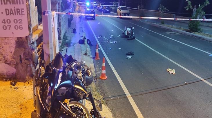 Bodrum’da aynı istikamete giden iki motosiklet çarpıştı: 2 ölü