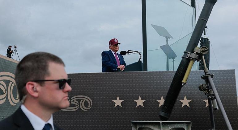 Son dakika: Trump'a 'cam fanuslu' suikast önlemi! Ordu ile gözdağı verdi
