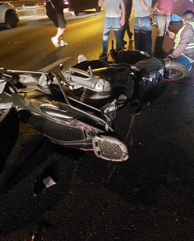 FSM Köprüsü'nde feci kaza: Benzini bitmiş araca çarpan motosiklet can aldı