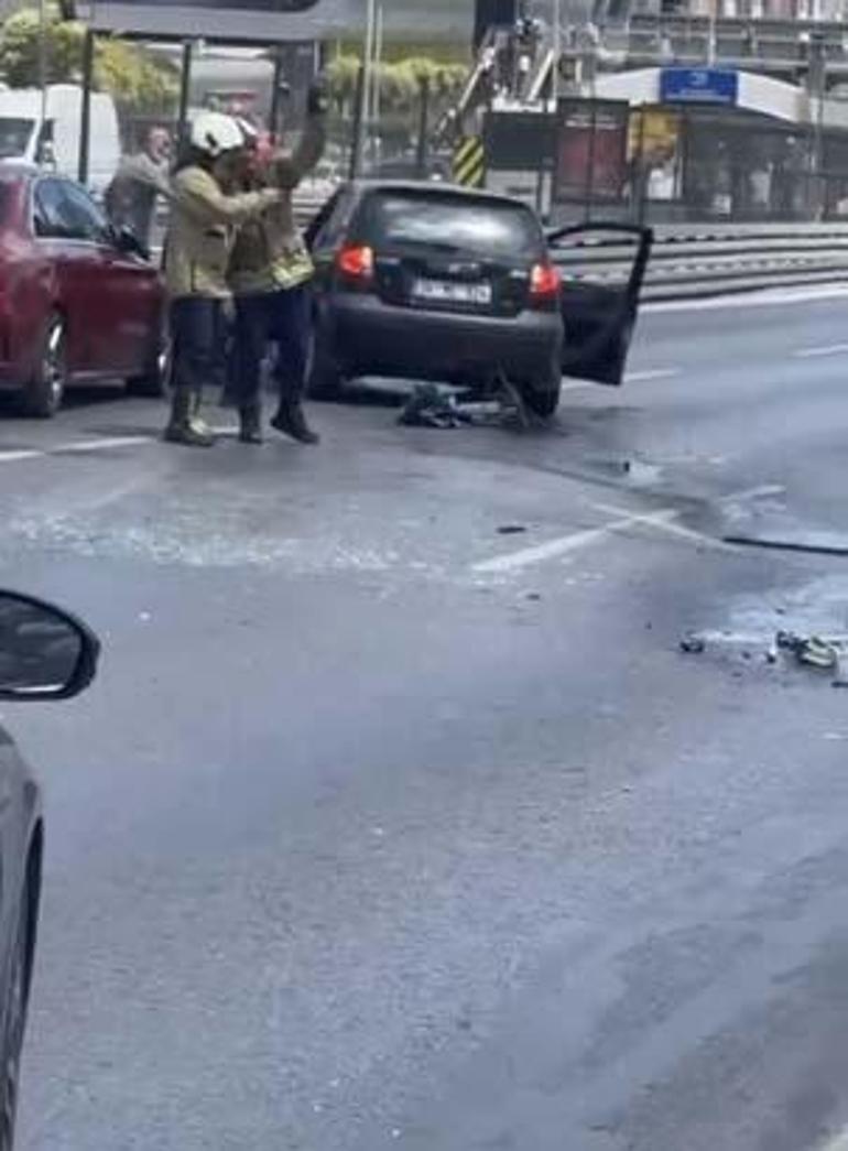 Beylikdüzü'nde zincirleme kaza! Araçlar birbirine girdi