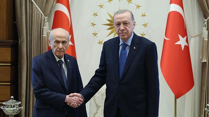 Cumhurbaşkanı Erdoğan, Bahçeli’yi kabul etti