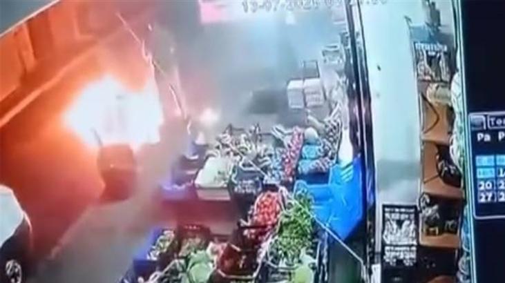 İstanbul Küçükçekmece’de markete molotoflu saldırı
