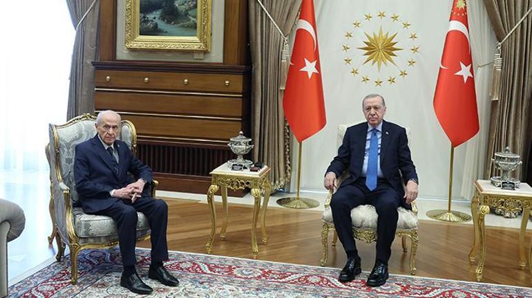 Cumhurbaşkanı Erdoğan, Bahçeli'yi kabul etti