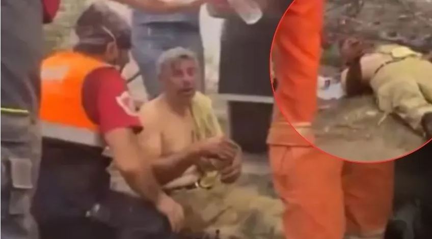 Yangından kurtulan orman işçisi ! “Yanıyorum, kurtarın beni…”