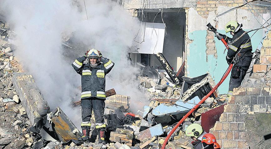 Rusya durmuyor! Yine Kiev’i vurdu