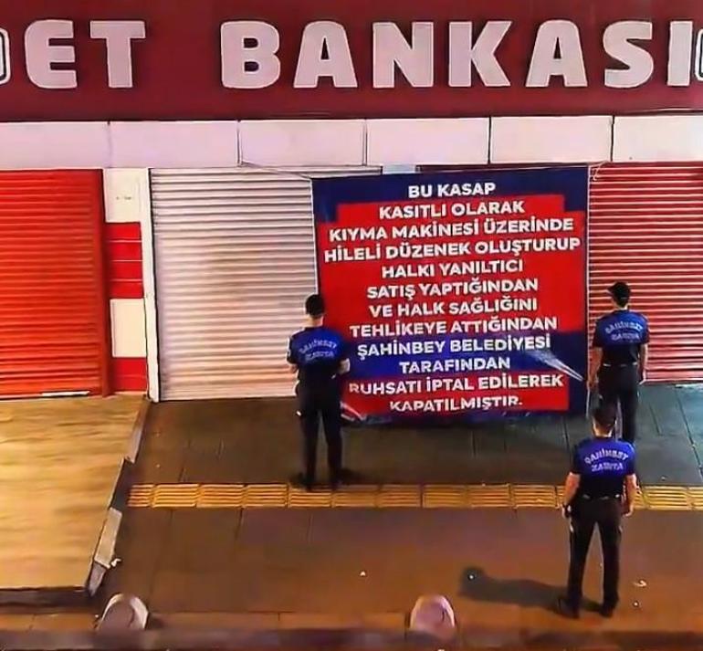 Gaziantep'te kasap dükkanında skandal düzenek! Ruhsatı iptal edildi