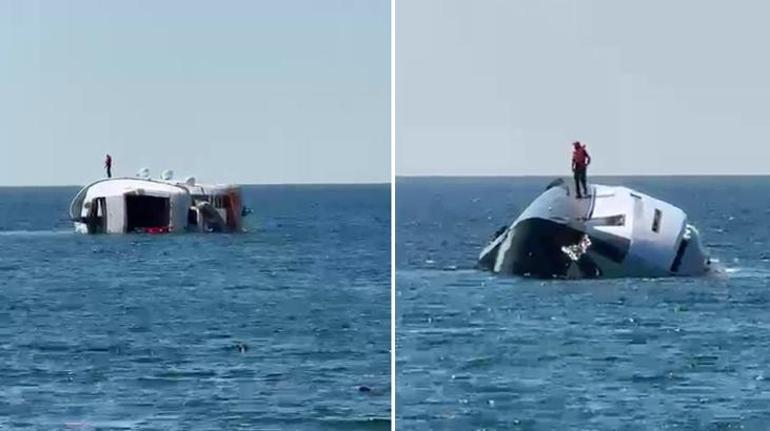 Zonguldak'ta feci olay! Yapımı tamamlanıp sahibine teslim edilen lüks yat bir anda battı