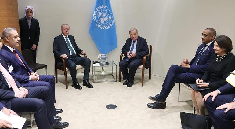 Cumhurbaşkanı Erdoğan, BM Genel Sekreteri Guterres ile görüştü