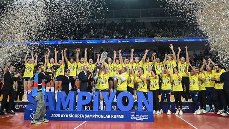 Şampiyonlar Kupası'nın sahibi Fenerbahçe Medicana! Vakıfbank karşısında müthiş geri dönüş