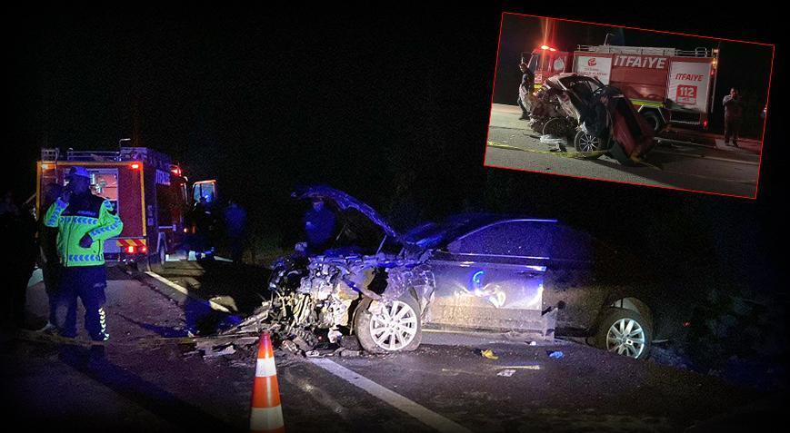 Eskişehir’de 2 otomobil çarpıştı: 1 ölü, 4 yaralı