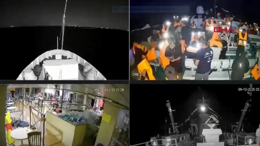 Özgürlük Filosu’na İsrail ordusu saldırı düzenledi! Askerlerden gemiye baskın…