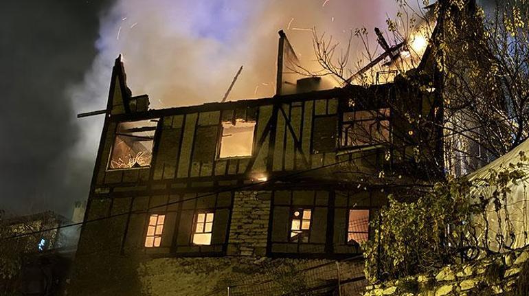 Safranbolu'da 150 yıllık tarihi konak yandı