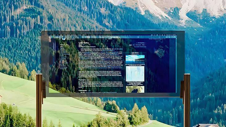 Dünyanın ilk şeffaf monitörü üretildi