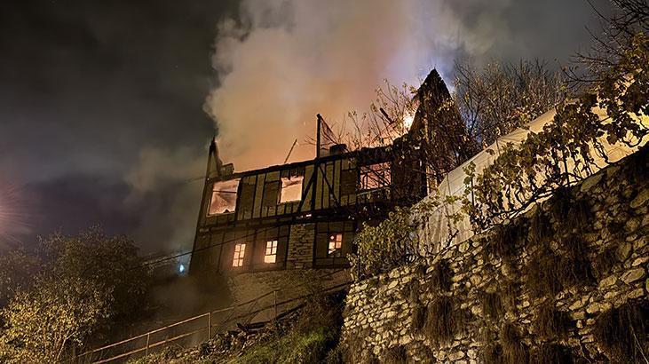 Safranbolu’da 150 yıllık tarihi konak yandı