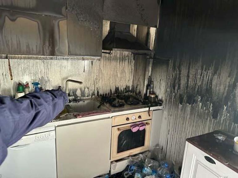 Evi ateşe verdi! 2 jandarmayı bıçakladi, silahla ateş açtı! Vurularak durduruldu