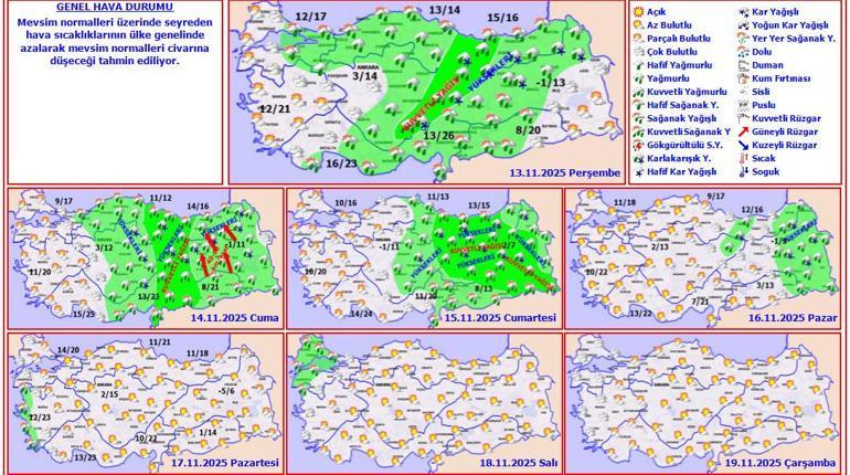 Son dakika... Meteoroloji uyardı! Yoğun kar alarmı: Bugün başlıyor, pazar gününe kadar sürecek