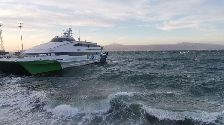 Bursa deniz otobüslerinde fırtına engeli nedeniyle 8 sefer iptal edildi