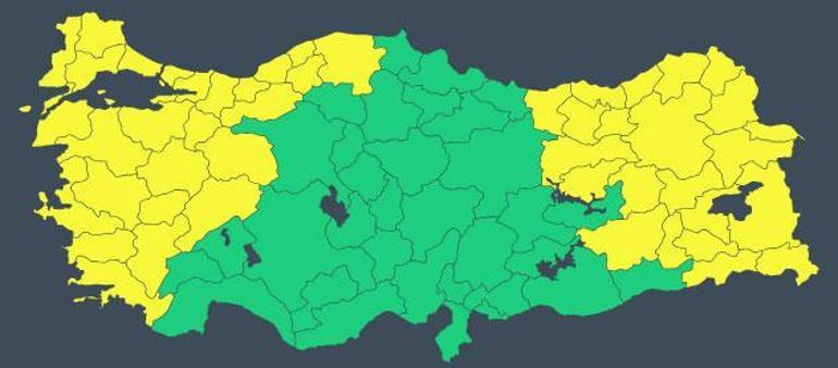 Meteoroloji’den kuvvetli kar, sağanak ve lodos uyarısı: İstanbul ve Ankara dahil: Kar alarmı