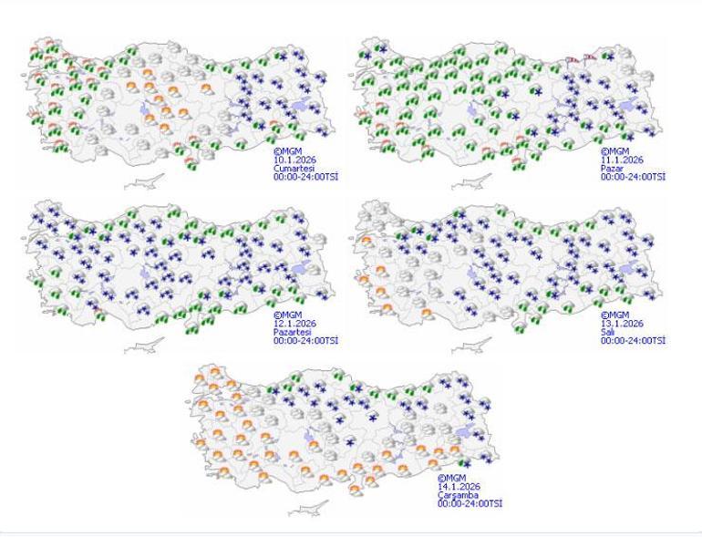 Meteoroloji’den kuvvetli kar, sağanak ve lodos uyarısı: İstanbul ve Ankara dahil: Kar alarmı