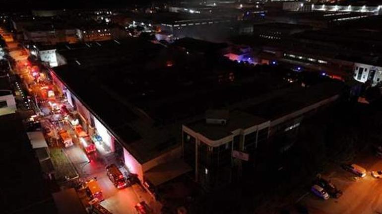 Bursa Nilüfer'de fabrikada yangın çıktı