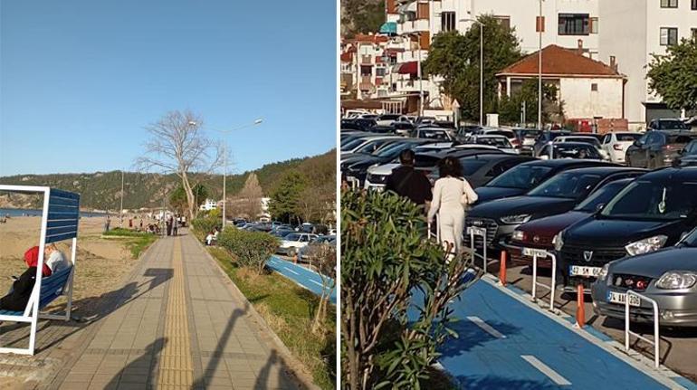 Sıcaklık 28 dereceye çıktı, plajlar ve parklar doldu taştı