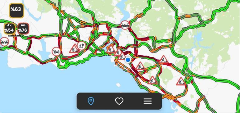 İstanbul’da sabah trafiği! Anadolu Yakası’nda yoğunluk yüzde 76’ye çıktı