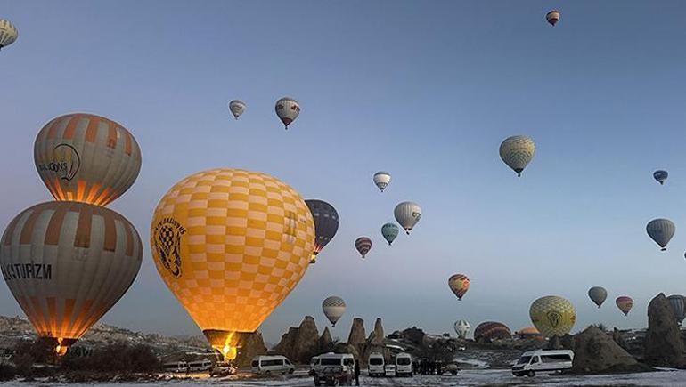 Kapadokya bayramda ziyaretçi akınına uğradı